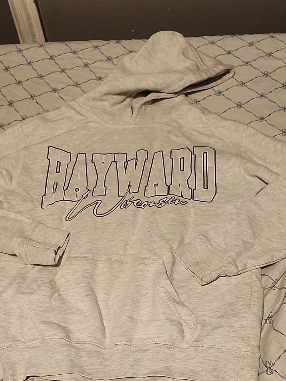 Light Gray Kids Crewneck Hoodie